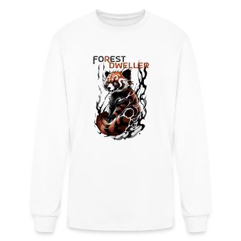 Forest Dweller: Red Panda's Haven - Men's Long Sleeve T-Shirt - white - Front