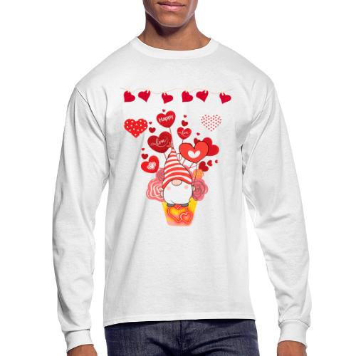 Design wrapped in love hearts, vibrating in love. - Men's Long Sleeve T-Shirt