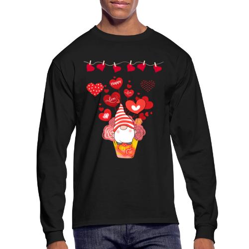 Design wrapped in love hearts, vibrating in love. - Men's Long Sleeve T-Shirt