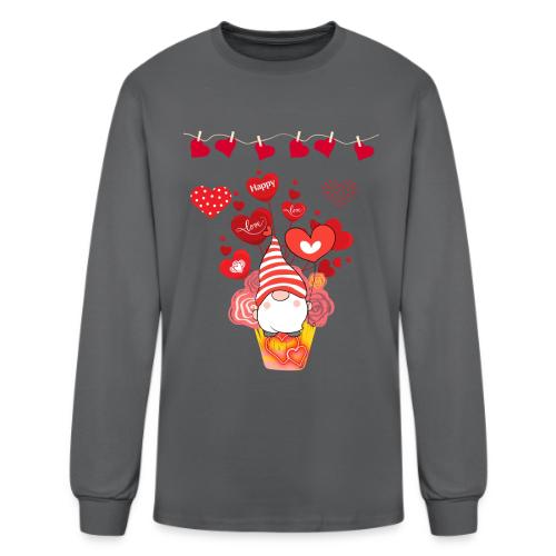 Design wrapped in love hearts, vibrating in love. - Men's Long Sleeve T-Shirt
