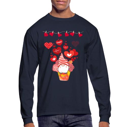 Design wrapped in love hearts, vibrating in love. - Men's Long Sleeve T-Shirt