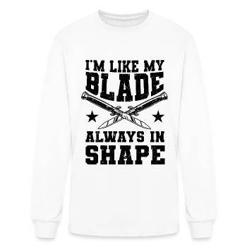 knife collector - Men's Long Sleeve T-Shirt - white - Front