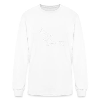 Funny Dachshund Low Life - Men's Long Sleeve T-Shirt - white - Front