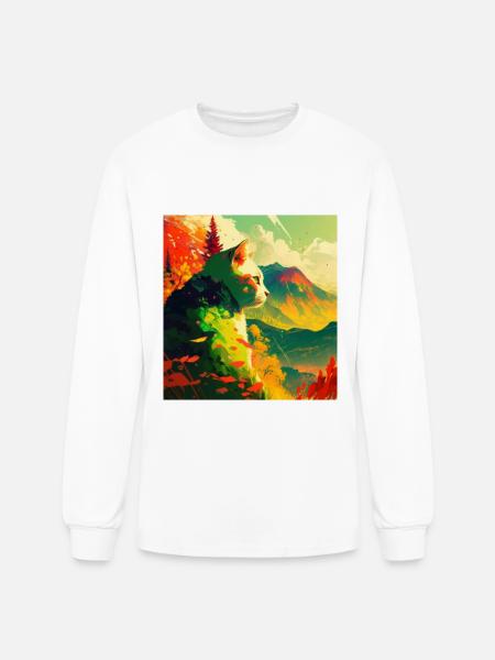 CAT - Men's Long Sleeve T-Shirt - white