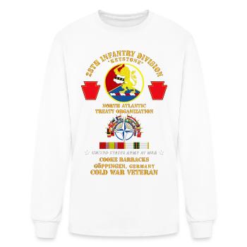 Army 28th Inf Div NATO Goppingen Germany w COLD SV - Men's Long Sleeve T-Shirt - white - Front