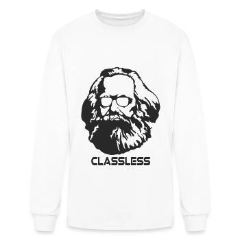 Karl Marx Classless Funny - Men's Long Sleeve T-Shirt - white - Front