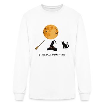 Double, Double Toil and Trouble Witch - Men's Long Sleeve T-Shirt - white - Front