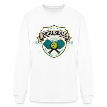 Vintage Pickleball Club 1974 Retro T-Shirt  - Men's Long Sleeve T-Shirt - white - Front
