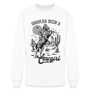 Shoulda Been A Cowgirl - Men's Long Sleeve T-Shirt - white - Front