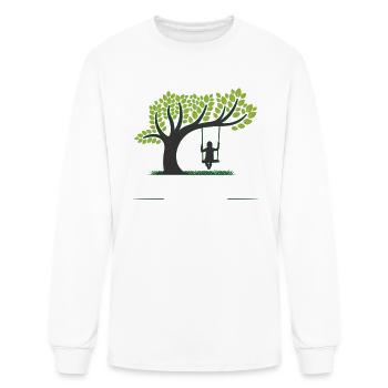 BALANÇOIRE D’ARBRE - T-shirt à manches longues Homme - blanc - Devant