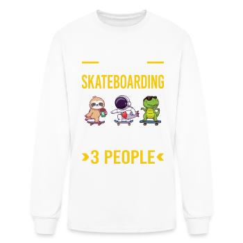 Skateboarding Skateboard Skateboarder - Men's Long Sleeve T-Shirt - white - Front