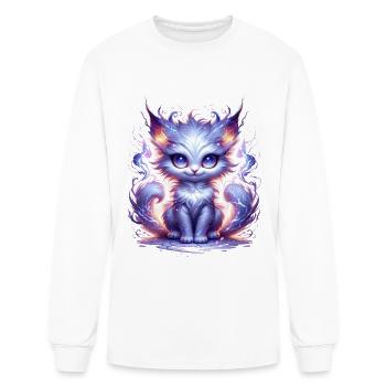 Nebula Whiskers Feline - Men's Long Sleeve T-Shirt - white - Front