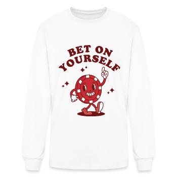 Bet On Yourself - Men's Long Sleeve T-Shirt - white - Front