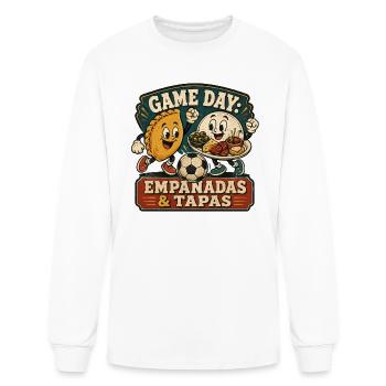 Empanadas Tapas Game Day Soccer Apparel  - Men's Long Sleeve T-Shirt - white - Front