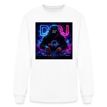 Professional DJ Mixer | EDM Music Lover Graphic De - Men's Long Sleeve T-Shirt - white - Front