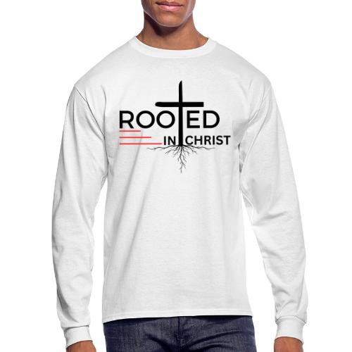 Rooted in Christ - Colossians 2:7 - Men's Long Sleeve T-Shirt