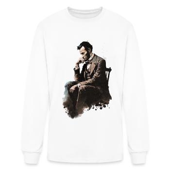 Abraham Lincoln - Iconic Tribute Collection - Men's Long Sleeve T-Shirt - white - Front
