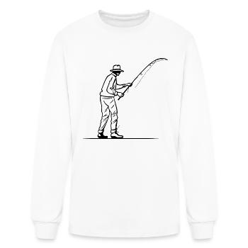 Fisherman - Men's Long Sleeve T-Shirt - white - Front