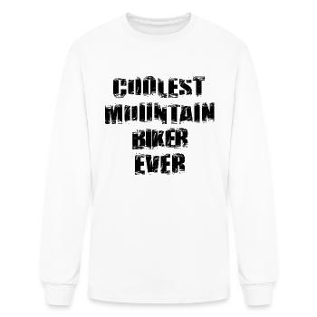Cool Mountain Biker - Men's Long Sleeve T-Shirt - white - Front