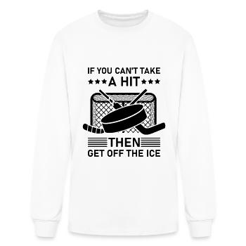 si vous ne pouvez pas prendre un coup alors sortir de la glace - T-shirt à manches longues Homme - blanc - Devant