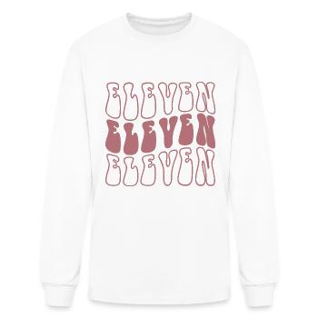 Eleven 11th Birthday For Girls 11 Years Old - Men's Long Sleeve T-Shirt - white - Front