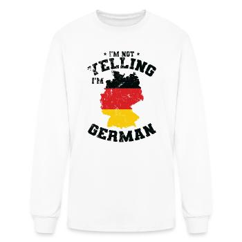 I'm not Yelling I'm German - Men's Long Sleeve T-Shirt - white - Front