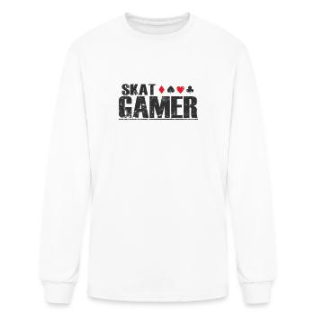 Skat Gamer Card Game playing Cards Irritate - Men's Long Sleeve T-Shirt - white - Front