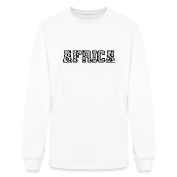 Africa Population Continent Africa Map - Men's Long Sleeve T-Shirt - white - Front