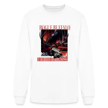 Crow Rogue Buffalo - Men's Long Sleeve T-Shirt - white - Front