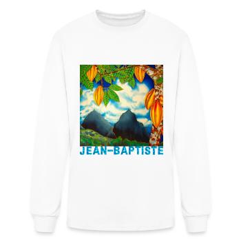 St. Lucia Cacao & Pitons - Men's Long Sleeve T-Shirt - white - Front