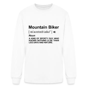 Mountain Biker Meaning - Men's Long Sleeve T-Shirt - white - Front