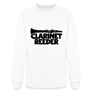 Clarinet Reeder - Men's Long Sleeve T-Shirt - white - Front