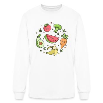 Good Food Good Mood - Men's Long Sleeve T-Shirt - white - Front