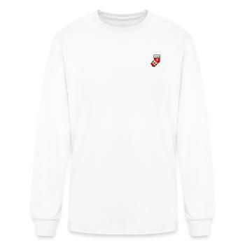 Christmas sock - Men's Long Sleeve T-Shirt - white - Front
