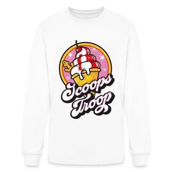 Scoops Troop - Onahau Girl Trooper - Men's Long Sleeve T-Shirt - white - Front