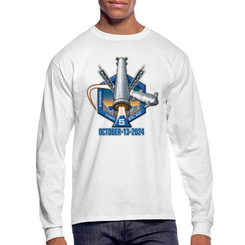 Starship Flight Test 5 - With Date - Men's Long Sleeve T-Shirt