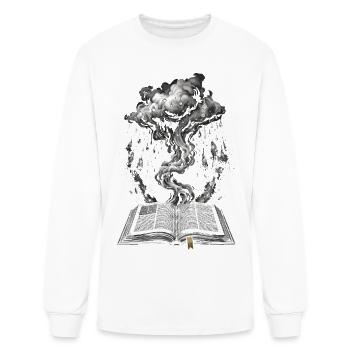 The Ink of Storms - Surreal Literary Art - Men's Long Sleeve T-Shirt - white - Front