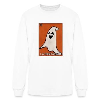 La Fantasma Ghost Card Mexican Lottery Card - Men's Long Sleeve T-Shirt - white - Front