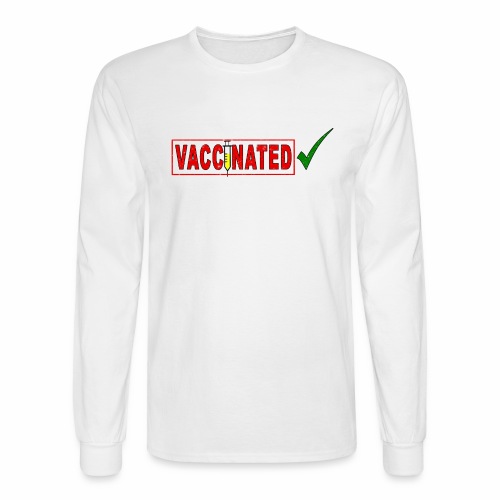 Pro Vaccination Vaccine Vaccinated Vintage Retro - Men's Long Sleeve T-Shirt