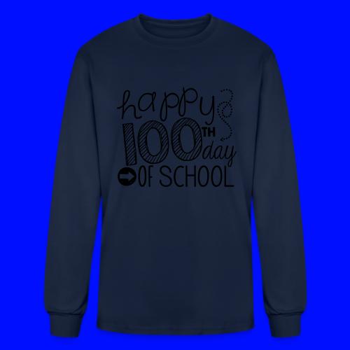 Happy 100th Day of School Arrows Teacher T-shirt - Men's Long Sleeve T-Shirt