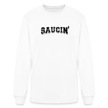 Saucin - gangster - T-shirt à manches longues Homme - blanc - Devant