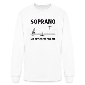Soprano No problem for me - harmonizing - Men's Long Sleeve T-Shirt - white - Front