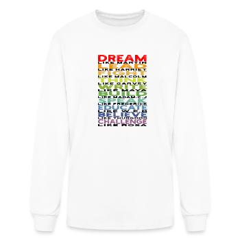 Dream like martin Lead like harriet Fight like - Men's Long Sleeve T-Shirt - white - Front
