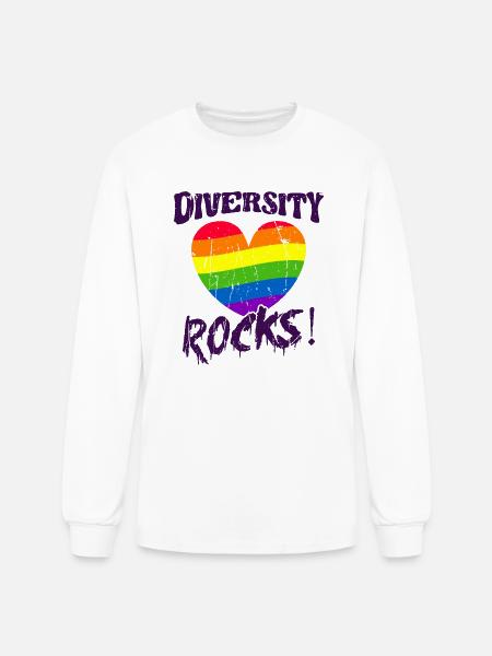 Diversity Rocks! - Diversity - Men's Long Sleeve T-Shirt - white
