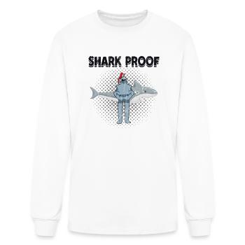 Shark proof - Shark - Men's Long Sleeve T-Shirt - white - Front