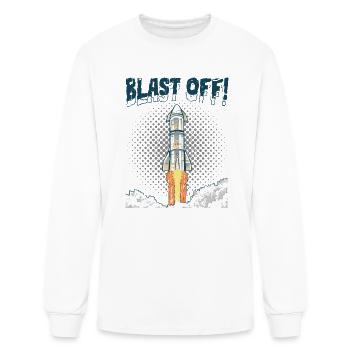 Blast Off! - Space - Men's Long Sleeve T-Shirt - white - Front