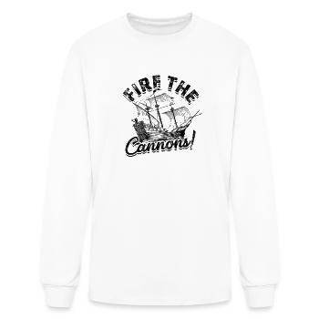 fire the cannons! - Pirate - Men's Long Sleeve T-Shirt - white - Front