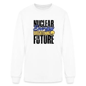 Nuclear Energy: Brightening the Future - Nuclear - Men's Long Sleeve T-Shirt - white - Front