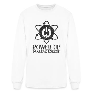 Power Up: Nuclear Energy - Nuclear - Men's Long Sleeve T-Shirt - white - Front
