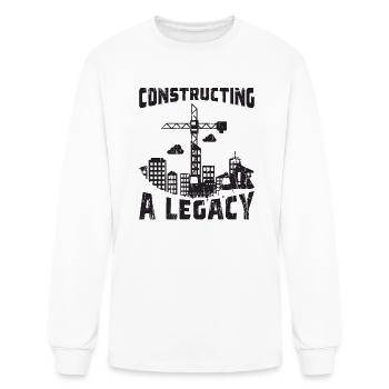 Construire un héritage - Construction - T-shirt à manches longues Homme - blanc - Devant